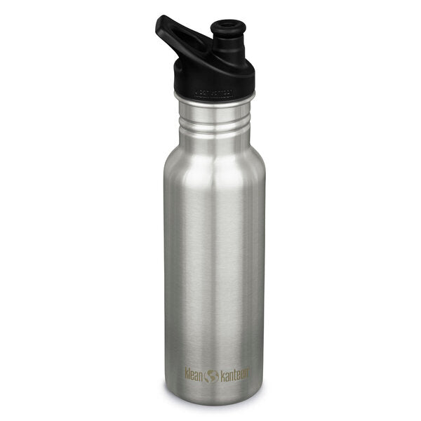Klean Kanteen Classic Narrow, Trinkflasche mit Sportdeckel, 532 ml