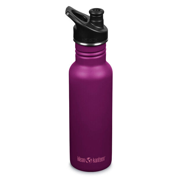 Klean Kanteen Classic Narrow, Trinkflasche mit Sportdeckel, 532 ml