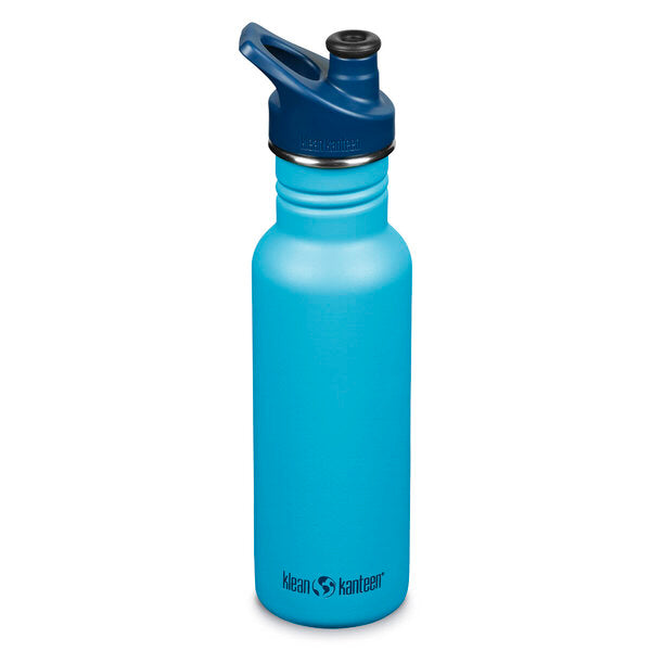 Klean Kanteen Classic Narrow, Trinkflasche mit Sportdeckel, 532 ml