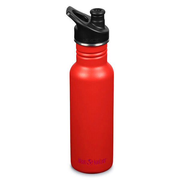 Klean Kanteen Classic Narrow, Trinkflasche mit Sportdeckel, 532 ml