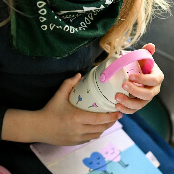 The Cotton Cloud Set: Brotdose und Trinkflasche aus Edelstahl