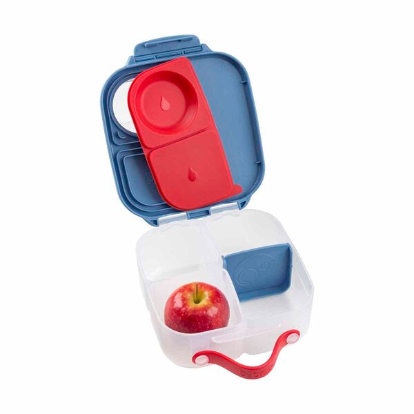 b.box Mini Lunchbox | 3 Fächer | für ganzen Apfel