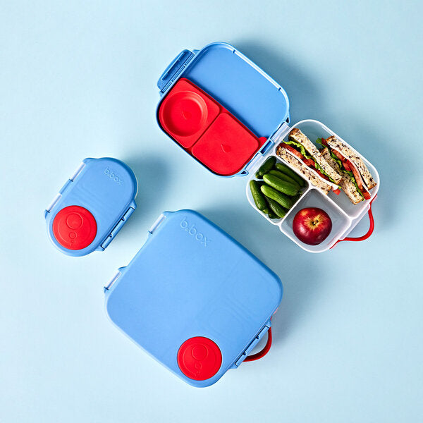 b.box Mini Lunchbox | 3 Fächer | für ganzen Apfel