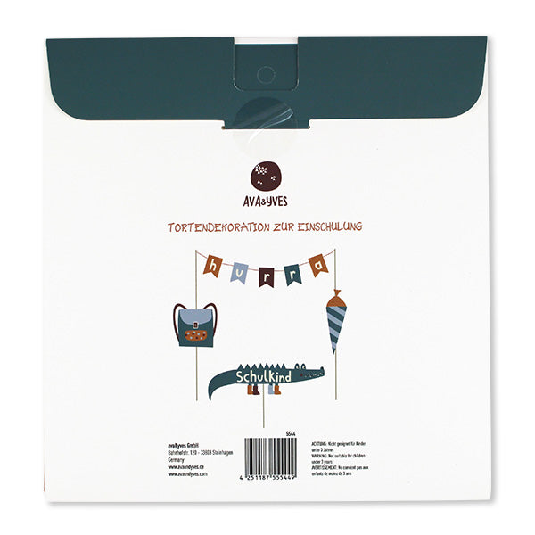 Tortendekoration / Cake Topper zur Einschulung