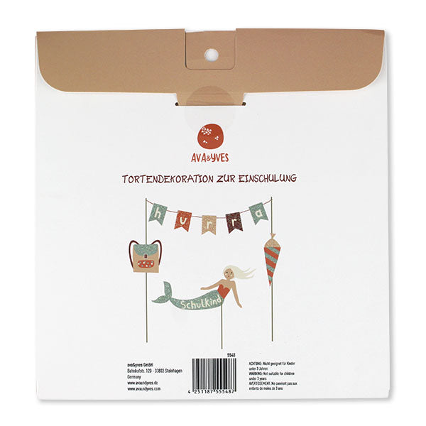 Tortendekoration / Cake Topper zur Einschulung