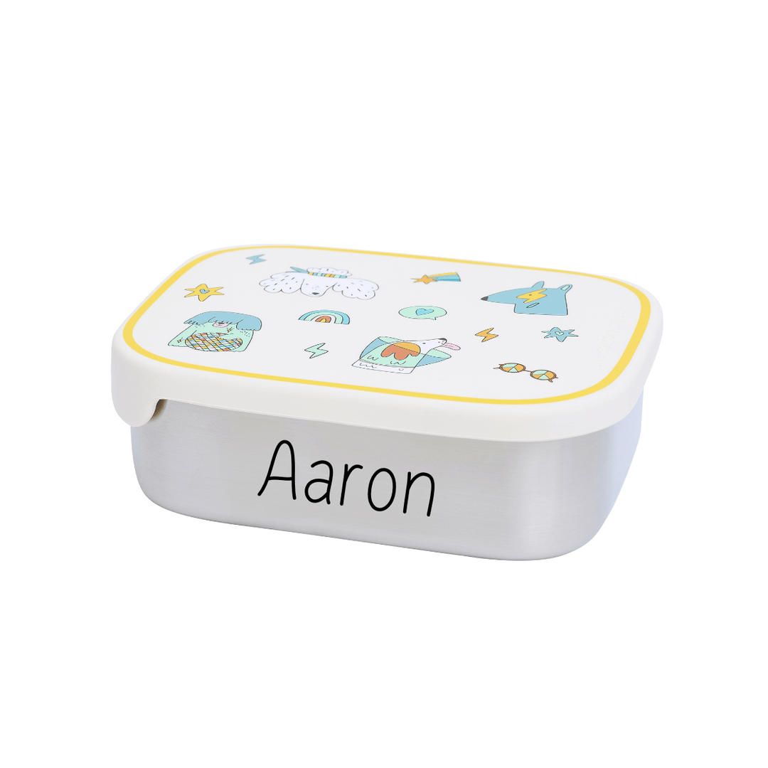 The Cotton Cloud Set: Brotdose und Trinkflasche aus Edelstahl