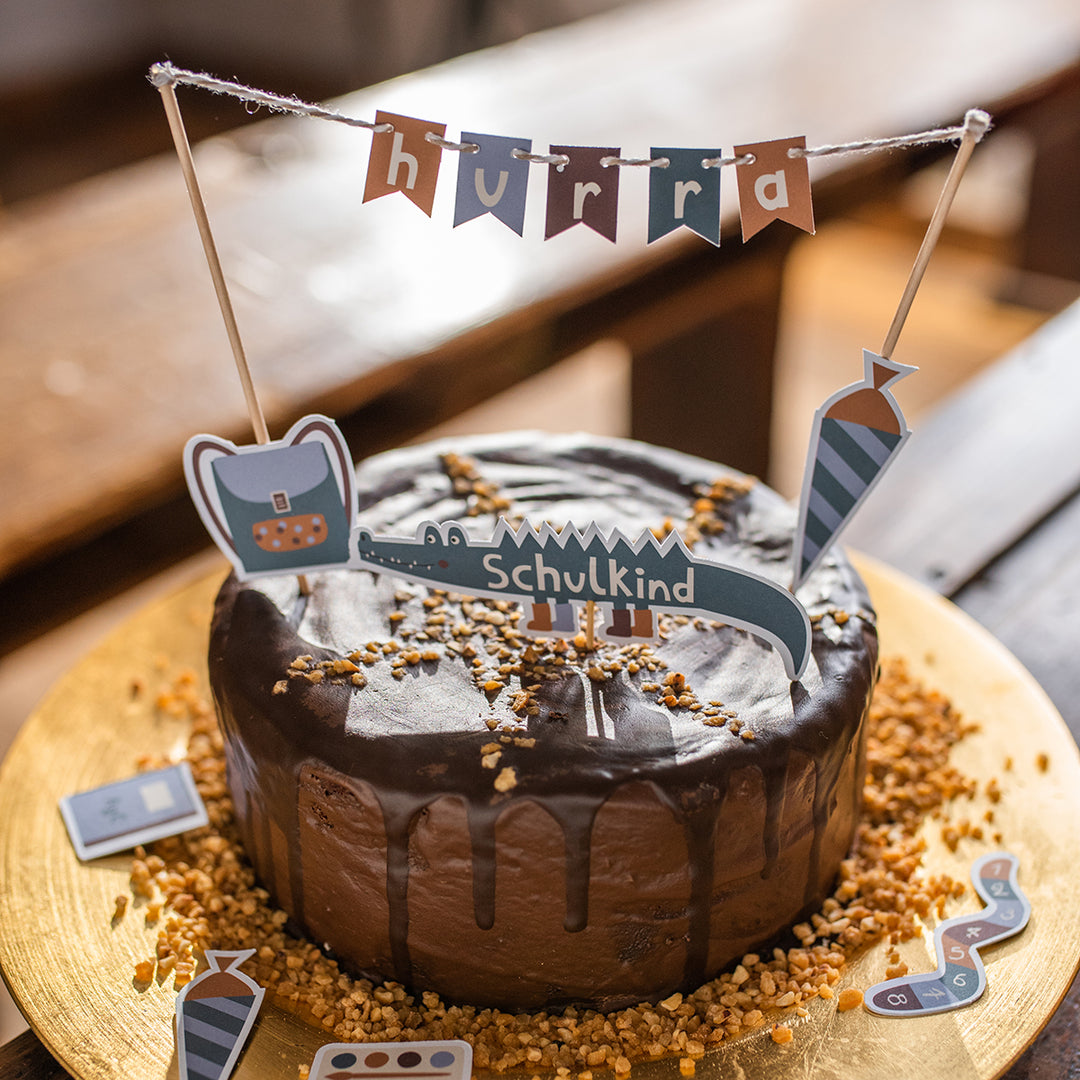 Tortendekoration / Cake Topper zur Einschulung