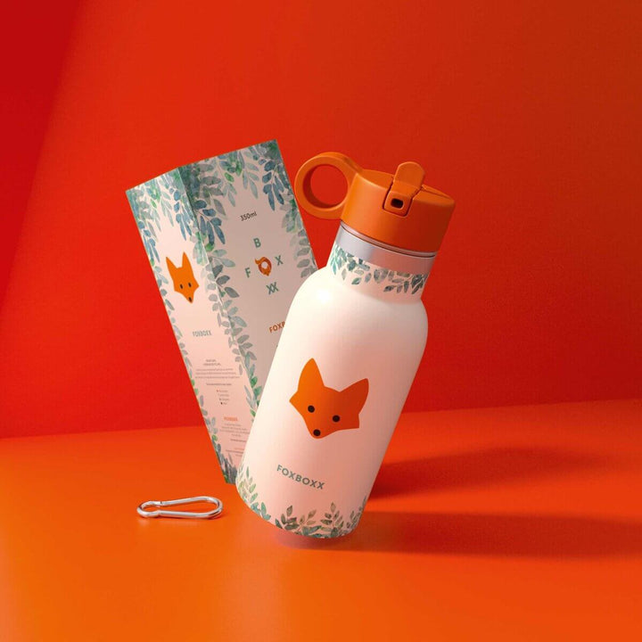 FOXBOXX Edelstahl-Set LARGE: FOX Trinkflasche & Large Special Lunchbox