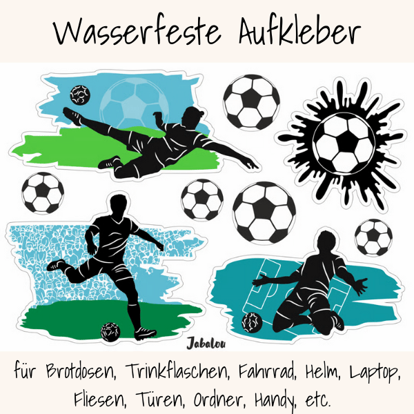 Wasserfeste Aufkleber für Brotdosen & Trinkflaschen, A6