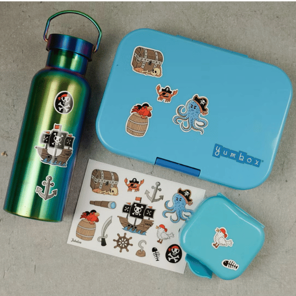 Wasserfeste Aufkleber für Brotdosen & Trinkflaschen, A6