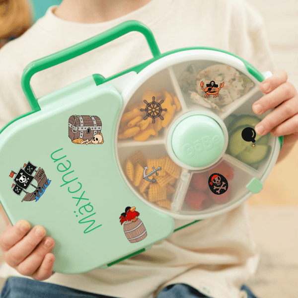 Wasserfeste Aufkleber für Brotdosen & Trinkflaschen, A6