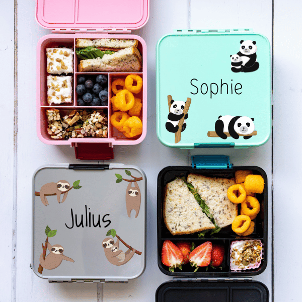 Wasserfeste Aufkleber für Brotdosen & Trinkflaschen, A6