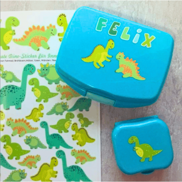 Wasserfeste Aufkleber für Brotdosen & Trinkflaschen, A6