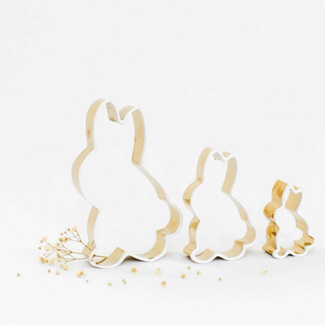 Edelstahl Ausstecher sitzende Hasen | 3er Set