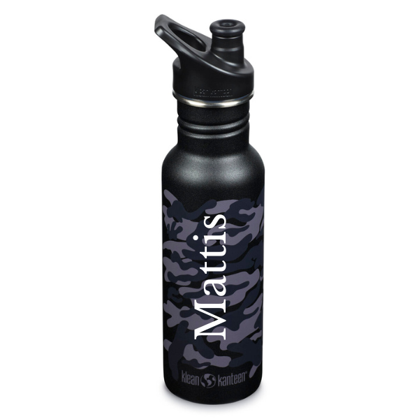 Klean Kanteen Classic Narrow, Trinkflasche mit Sportdeckel, 532 ml