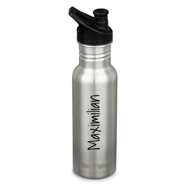 Klean Kanteen Classic Narrow, Trinkflasche mit Sportdeckel, 532 ml