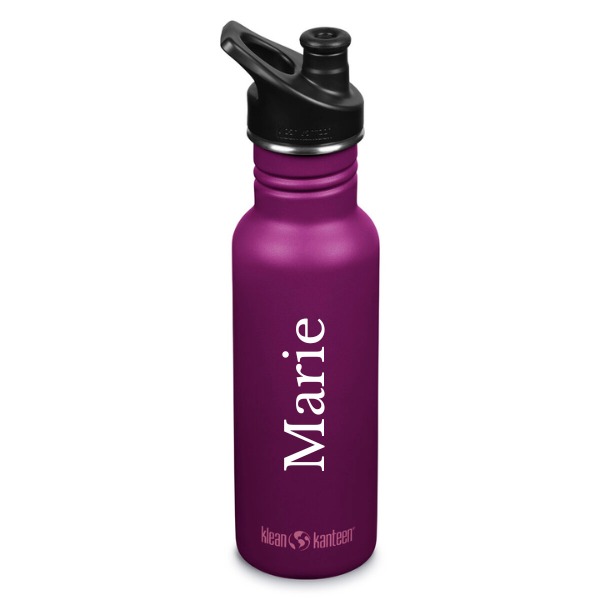 Klean Kanteen Classic Narrow, Trinkflasche mit Sportdeckel, 532 ml