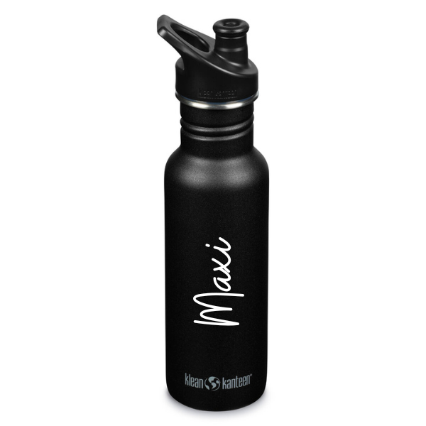 Klean Kanteen Classic Narrow, Trinkflasche mit Sportdeckel, 532 ml