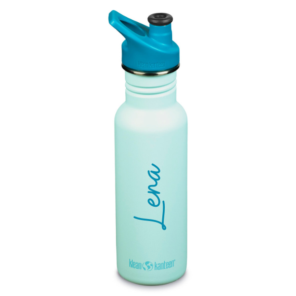 Klean Kanteen Classic Narrow, Trinkflasche mit Sportdeckel, 532 ml