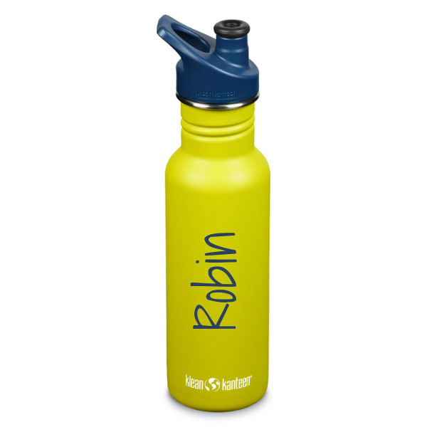 Klean Kanteen Classic Narrow, Trinkflasche mit Sportdeckel, 532 ml