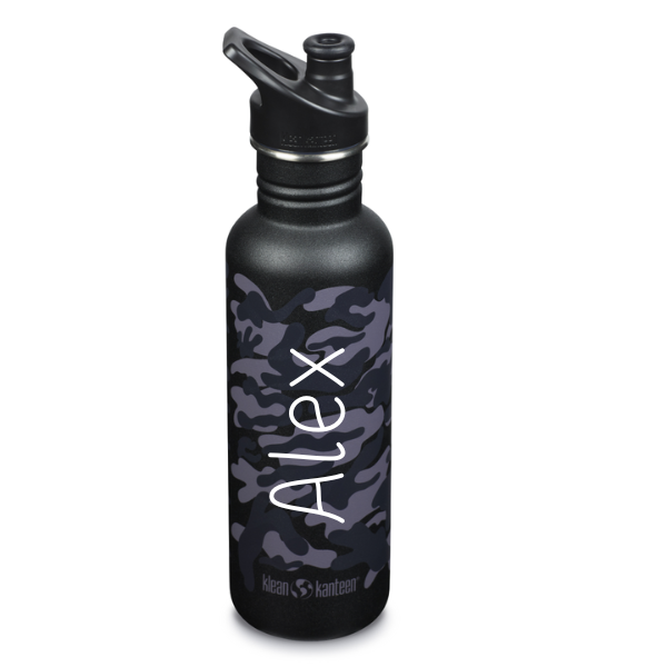 Klean Kanteen Classic, Trinkflasche mit Sportdeckel, 800 ml