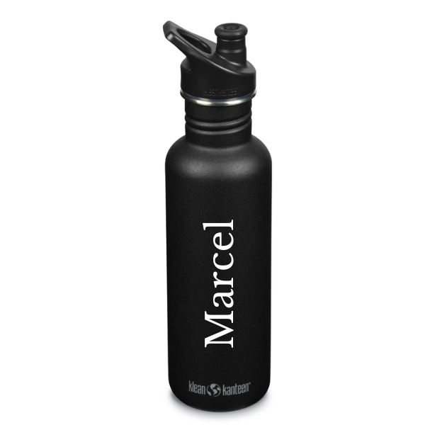Klean Kanteen Classic, Trinkflasche mit Sportdeckel, 800 ml