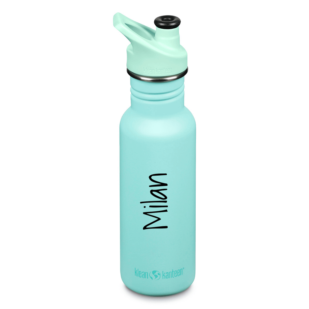 Klean Kanteen Classic Narrow, Trinkflasche mit Sportdeckel, 532 ml