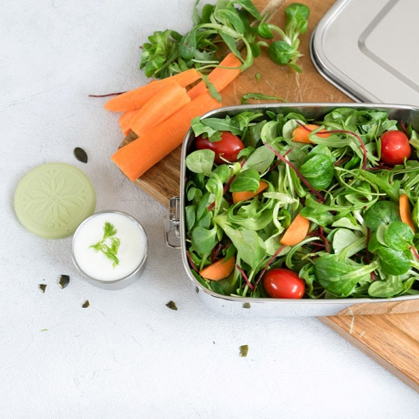 Auslaufsichere Mini Edelstahlbehälter - LEKKABOX Dipper, 2 Stück