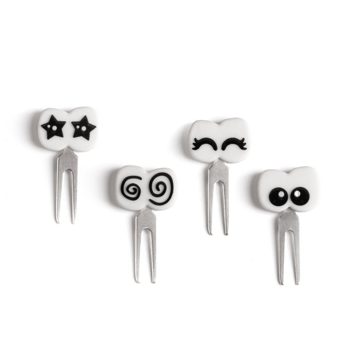 LEKKABOX Edelstahl Food Picks, Augen| 4er-Set