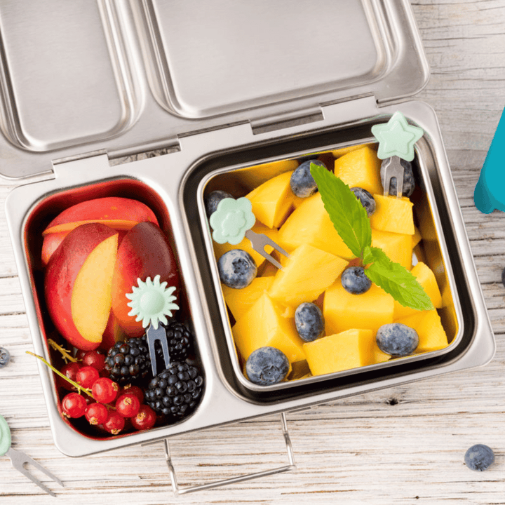 LEKKABOX Edelstahl Food Picks, Himmelsliebe | 4er-Set