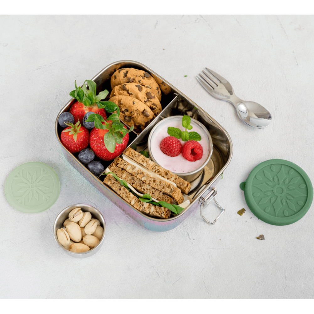 Auslaufsichere Mini Edelstahlbehälter - LEKKABOX Dipper, 2 Stück