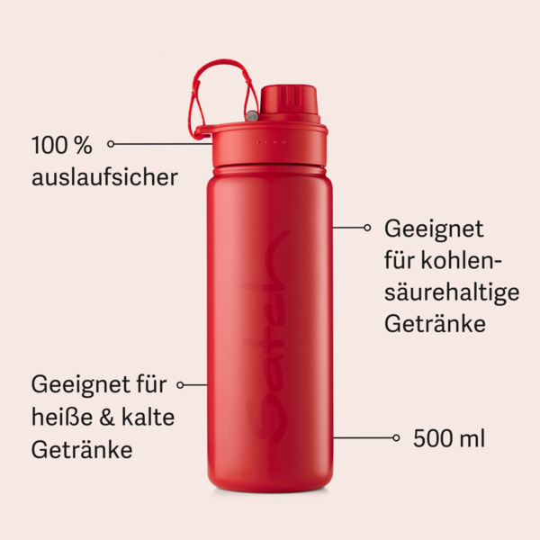 Satch Edelstahl Isolierflasche, 500ml