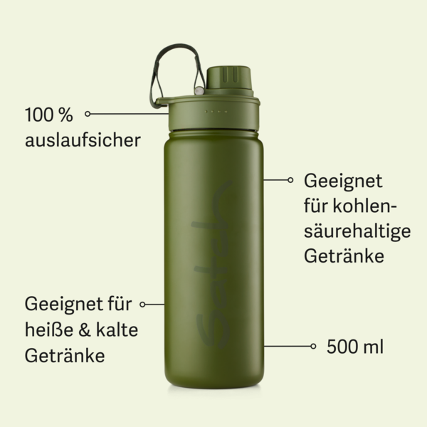 Satch Edelstahl Isolierflasche, 500ml