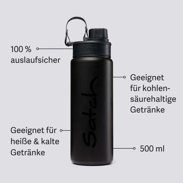 Satch Edelstahl Isolierflasche, 500ml