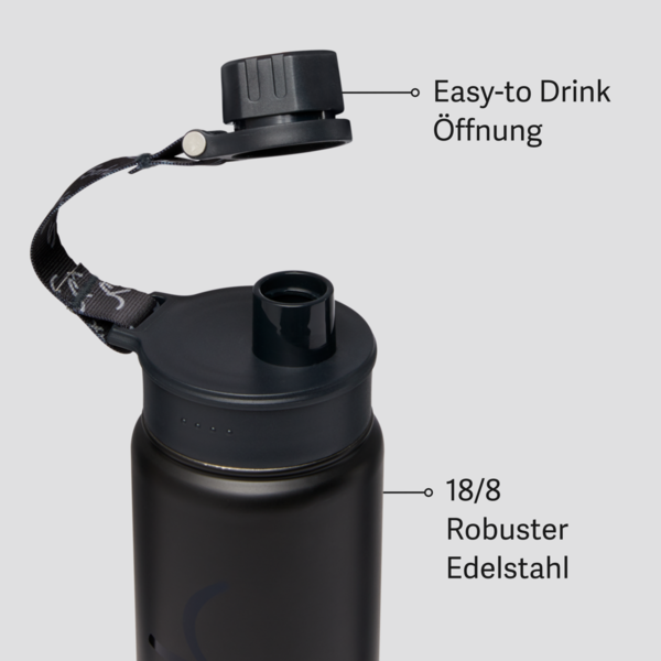 Satch Edelstahl Isolierflasche, 500ml