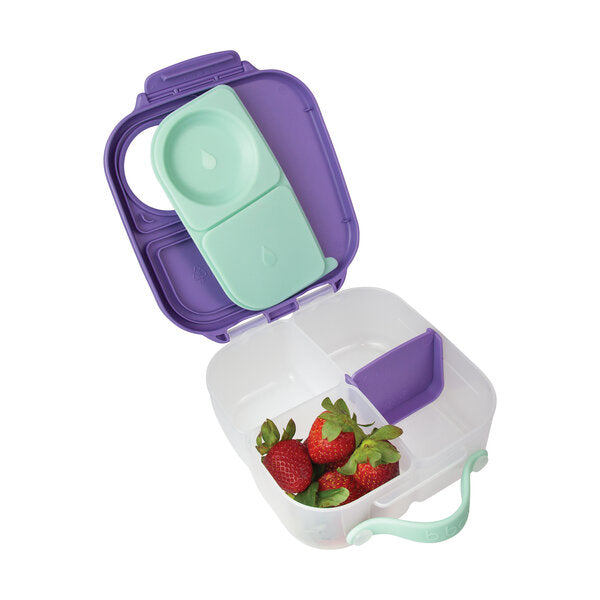 b.box Mini Lunchbox | 3 Fächer | für ganzen Apfel
