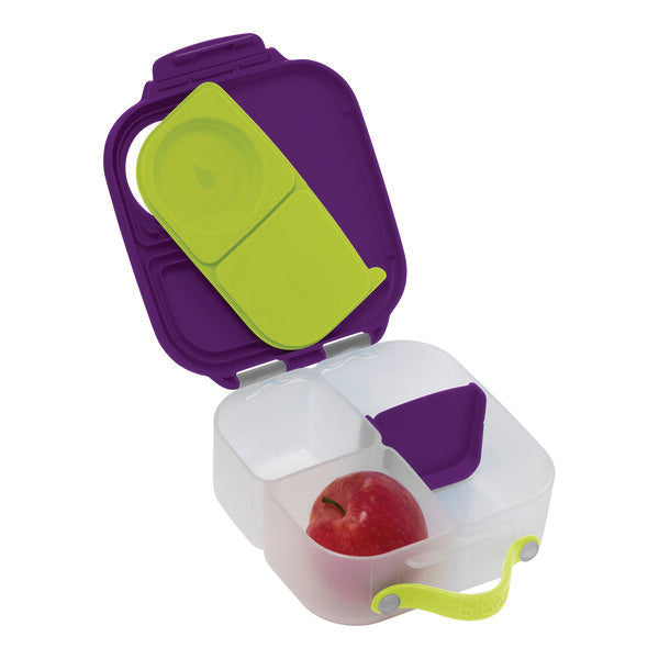 b.box Mini Lunchbox | 3 Fächer | für ganzen Apfel
