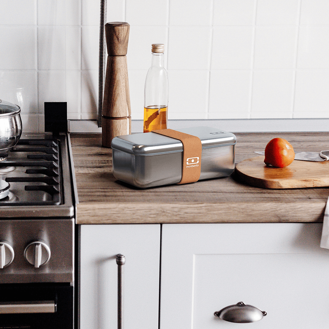 Monbento Sense Edelstahl Lunchbox, 700ml | mikrowellengeeignet