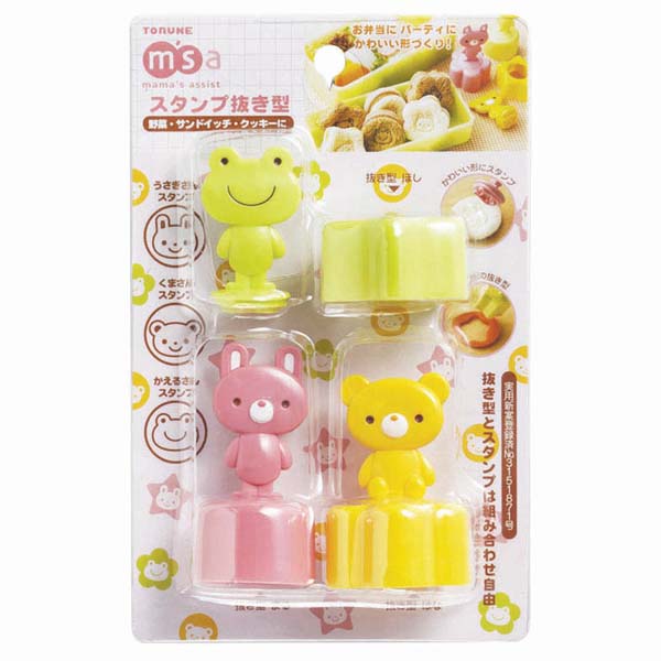 Kleine Ausstecher mit Stempel, 3 Set | Tiermotive