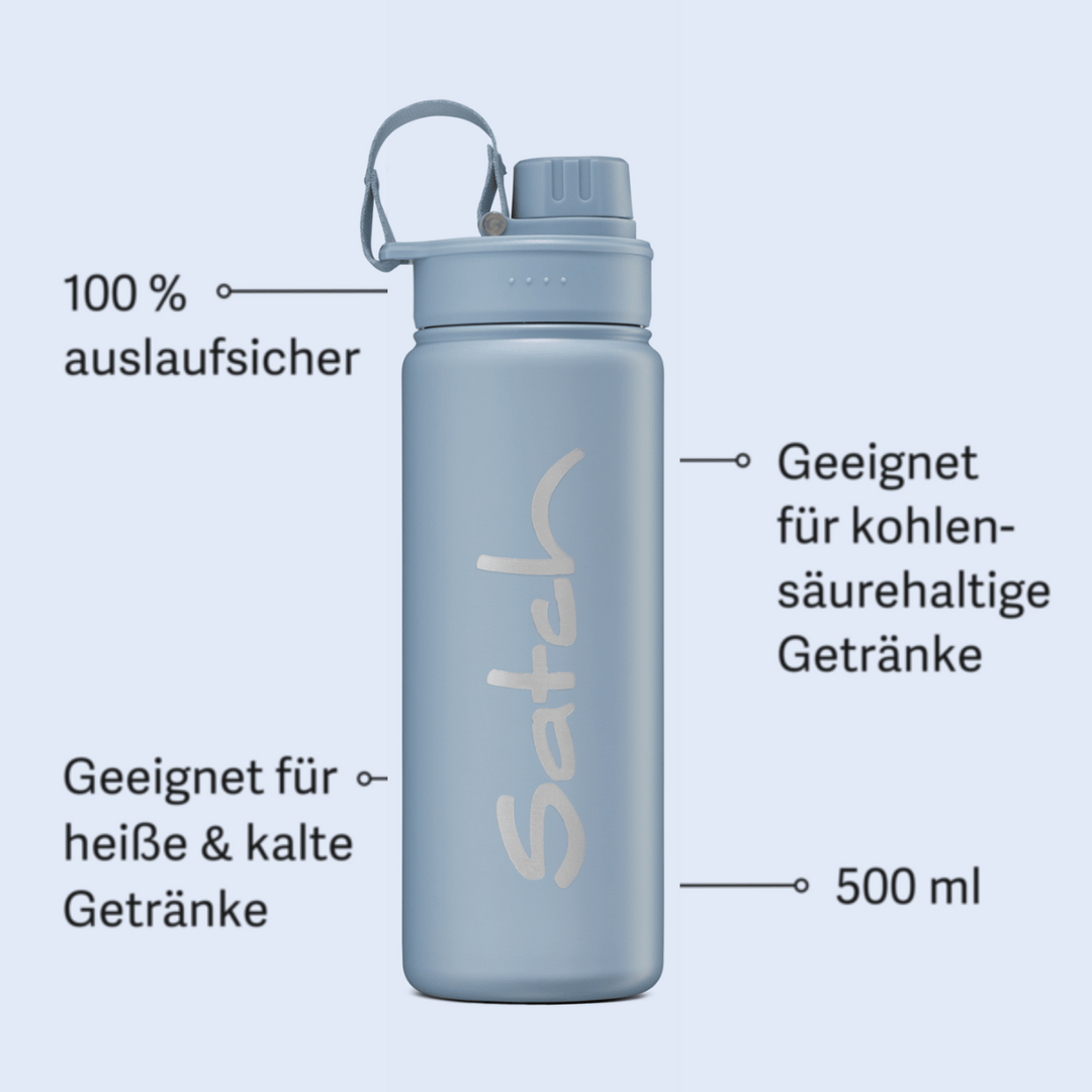 Satch Edelstahl Isolierflasche, 500ml