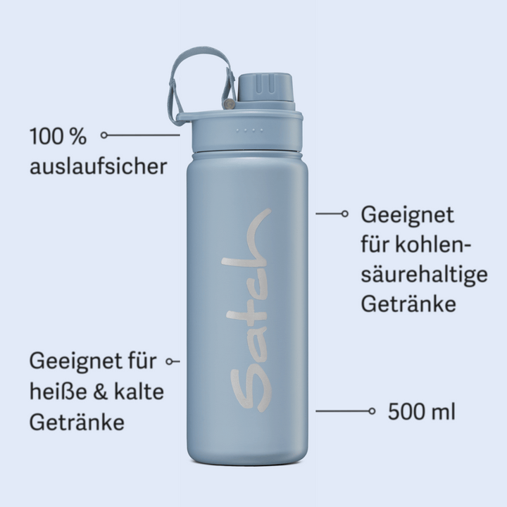 Satch Edelstahl Isolierflasche, 500ml