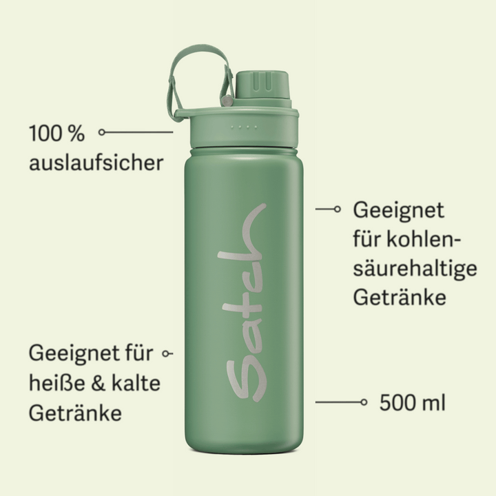 Satch Edelstahl Isolierflasche, 500ml