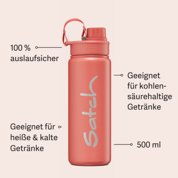 Satch Edelstahl Isolierflasche, 500ml