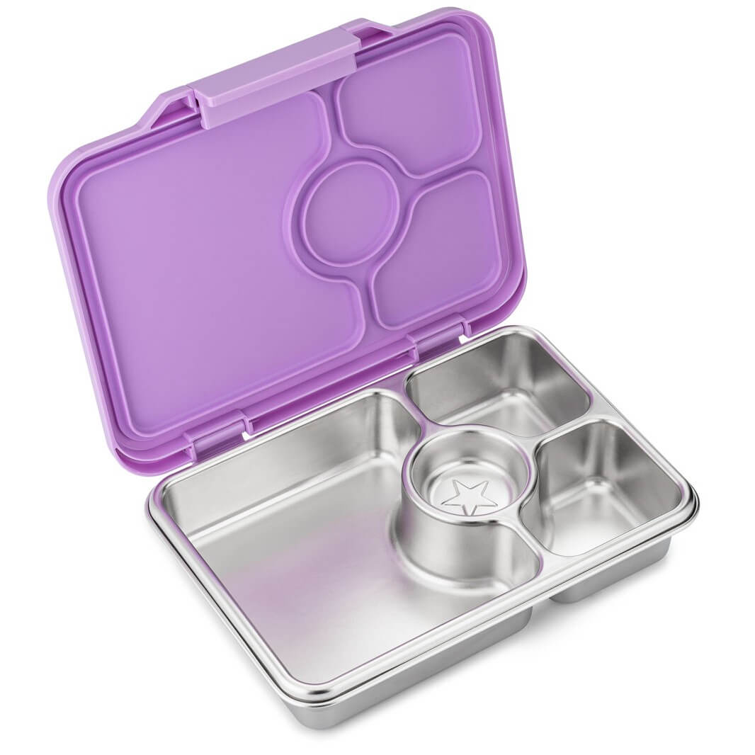 Yumbox Prêt | Edelstahl Brotdose mit 4 Fächern