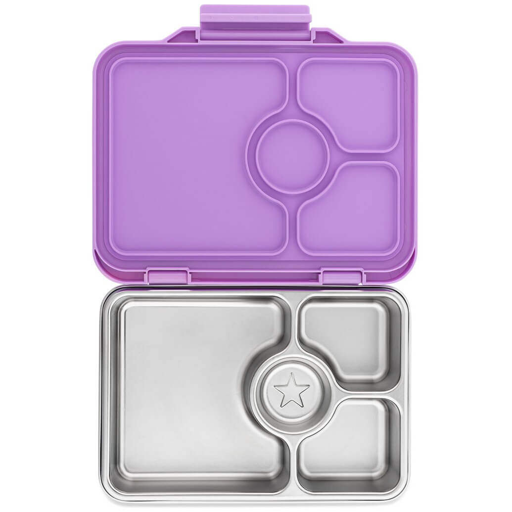 Yumbox Prêt | Edelstahl Brotdose mit 4 Fächern