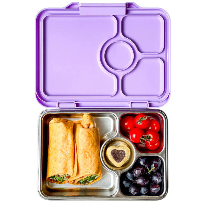 Yumbox Prêt | Edelstahl Brotdose mit 4 Fächern