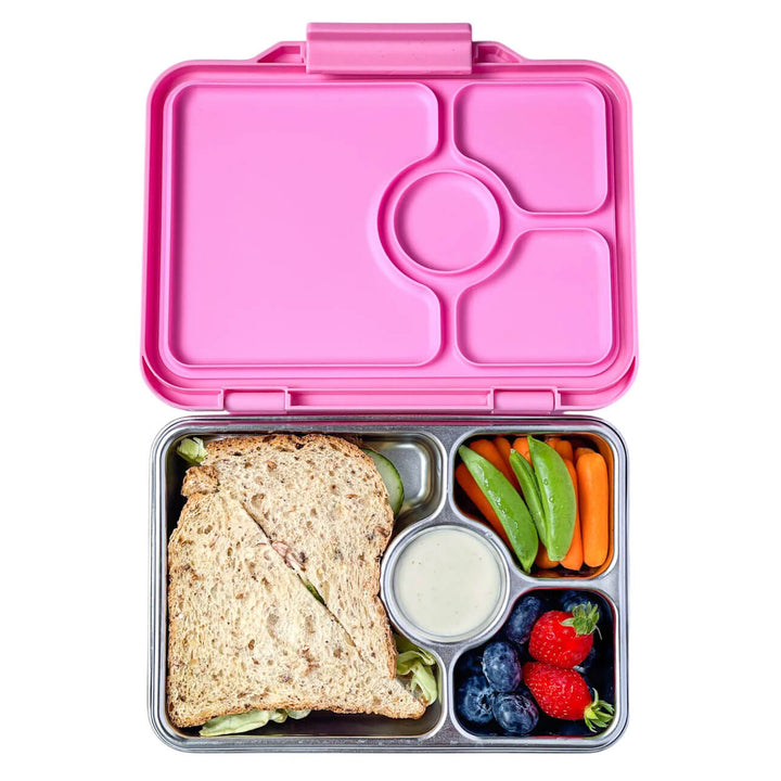 Yumbox Prêt | Edelstahl Brotdose mit 4 Fächern