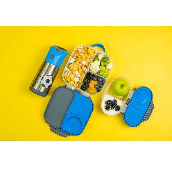 b.box Mini Lunchbox | 3 Fächer | für ganzen Apfel