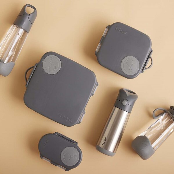 b.box Mini Lunchbox | 3 Fächer | für ganzen Apfel