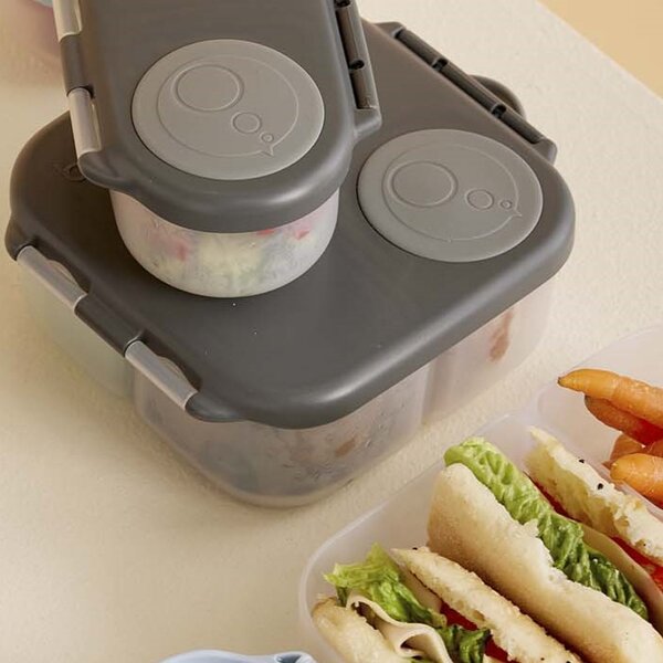 b.box Mini Lunchbox | 3 Fächer | für ganzen Apfel